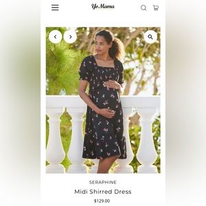 Seraphine Maternity/breastfeeding dress.